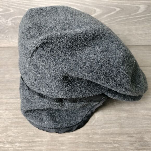 Pendleton Newsboy Cap Hat Gray Size Small Virgin Wool Gatsby Cabby Golf Era Flap - Picture 1 of 11